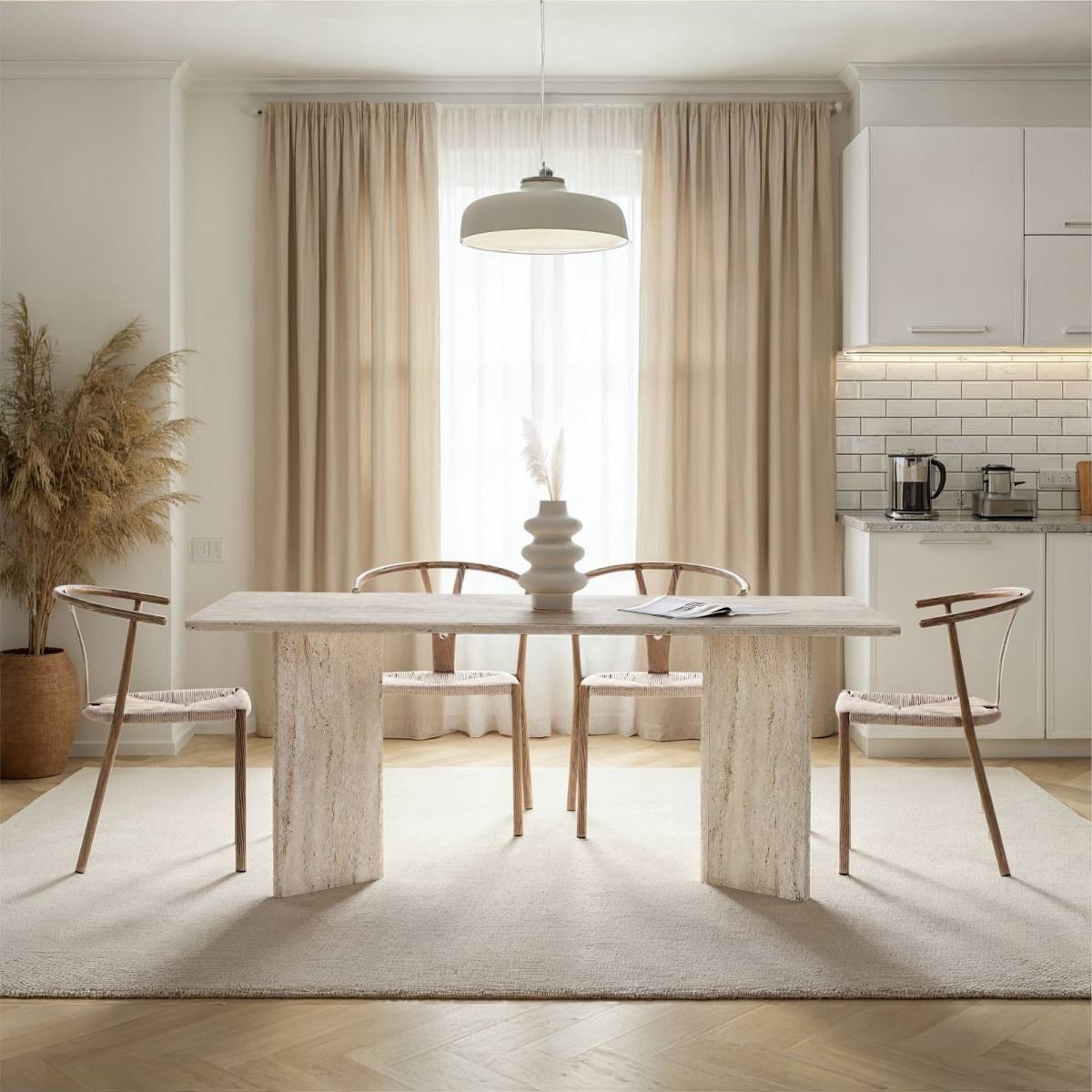 NORDVÄRK Linza spisebord, rektangulær, produktbillede 9 af 9, Spiseborde hos HomeNordic