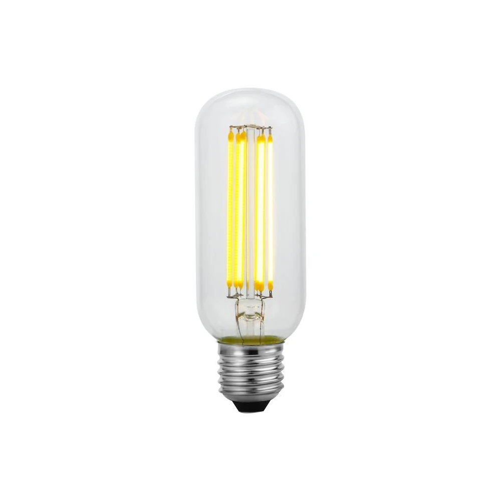 E27 6,5W dæmpbar LED filament rørpære, Glas hos HomeNordic