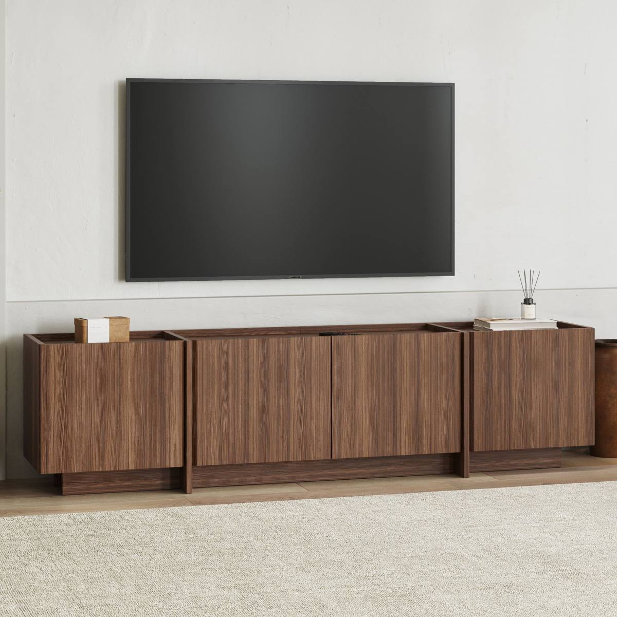 FUNZI LIVING Lowen TV-bord, m 4 låger, produktbillede 5 af 9, TV-borde hos HomeNordic