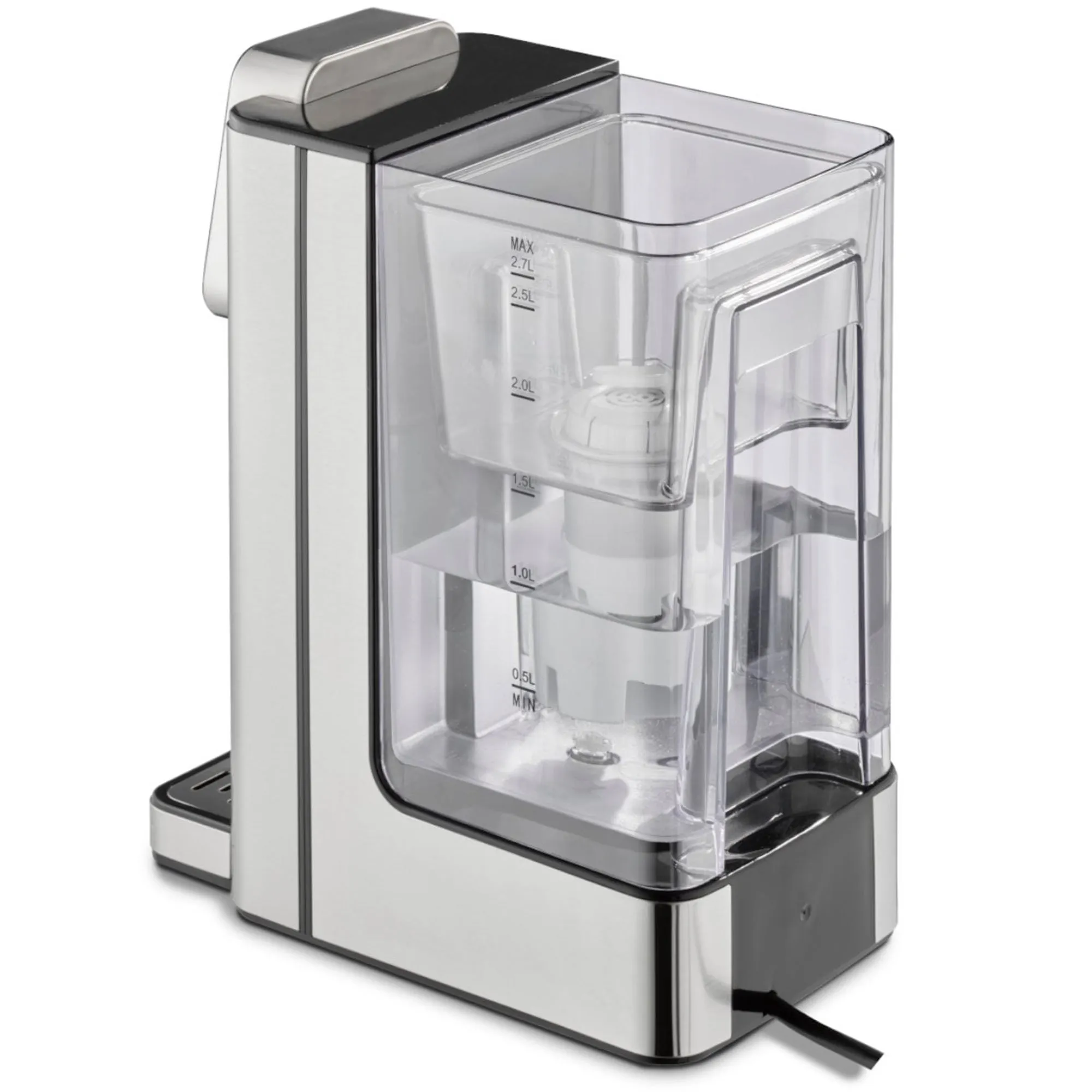 HW660 varmtvandsdispenser 2,7 liter, stål/sort, produktbillede 4 af 7, Elkedler hos HomeNordic