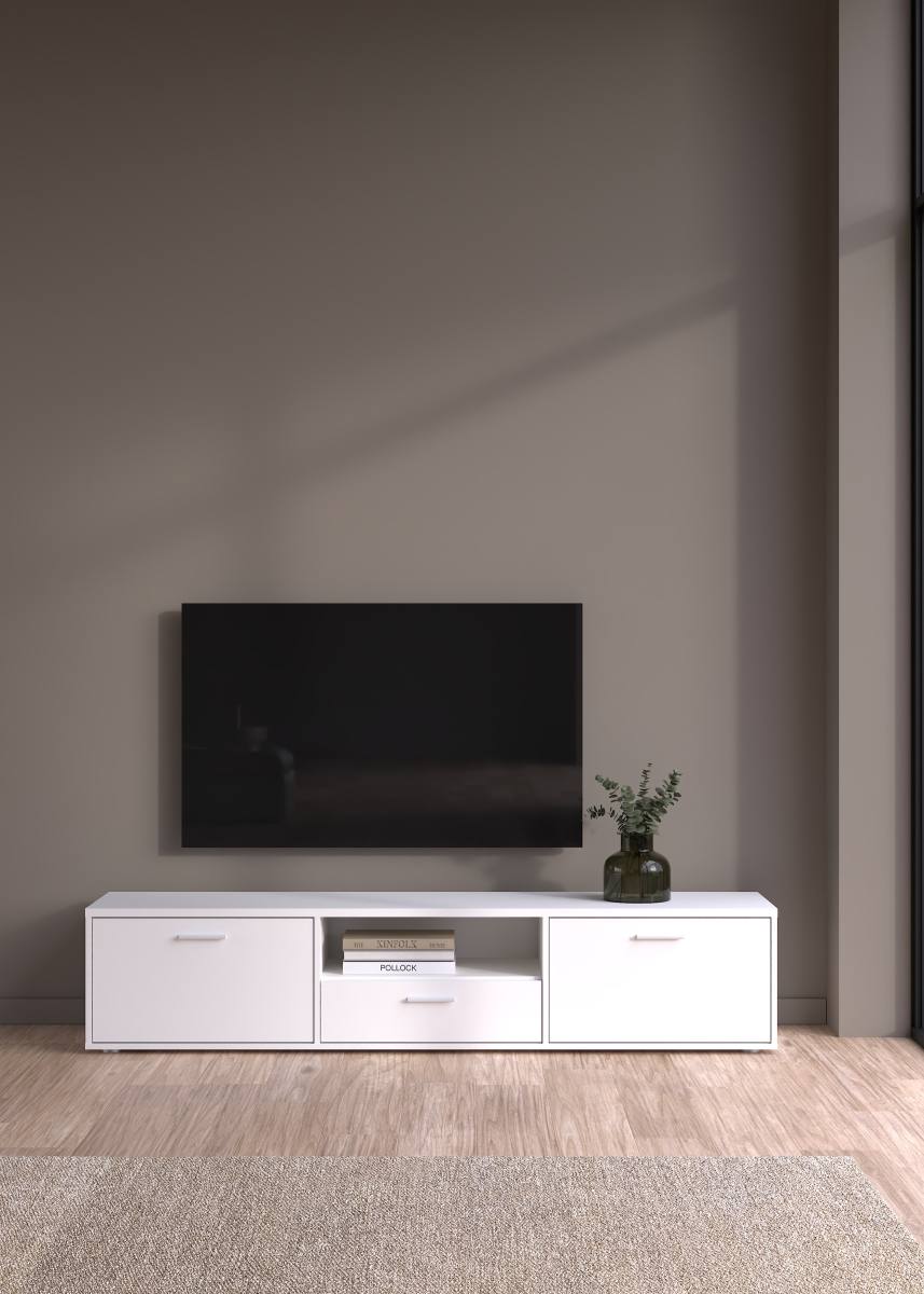 TVILUM Media TV-bord, m. 2 låger og 1 skuffe, produktbillede 13 af 13, TV-borde hos HomeNordic