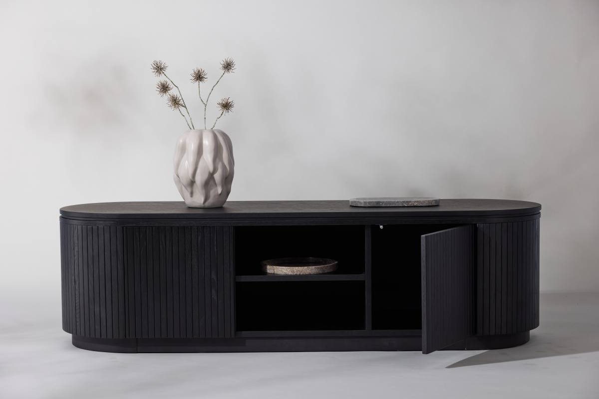 VIND COLLECTION Fjällbacka TV-bord, m. 2 låger og hylder, produktbillede 12 af 13, TV-borde hos HomeNordic