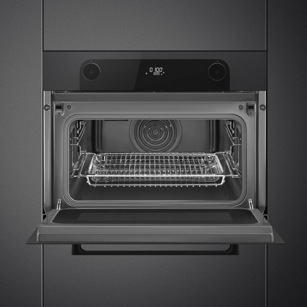 SMEG Indbygningsmikroovn SO4201M1BI, produktbillede 3 af 9, Ovne hos HomeNordic