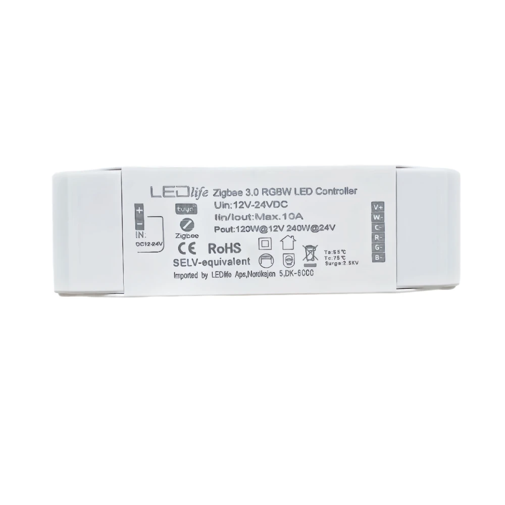 Zigbee RGBW controller, LED-strips hos HomeNordic