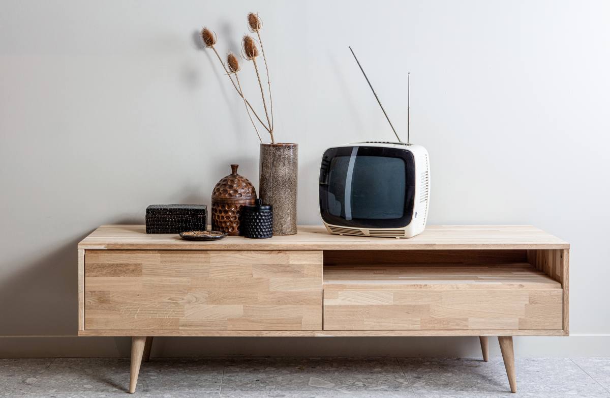 WOOOD Tygo TV-bord, m. 1 rum, 1 skuffe og 1 låge, produktbillede 7 af 8, TV-borde hos HomeNordic