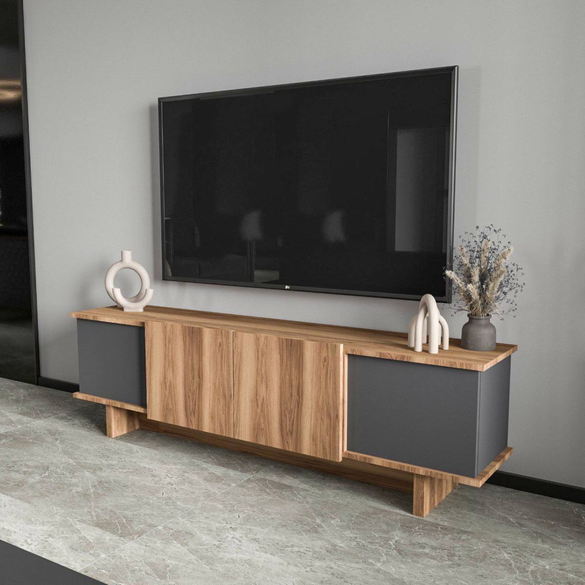 FUNZI LIVING Diana TV-bord, m. 4 låger og hylde, produktbillede 4 af 6, TV-borde hos HomeNordic