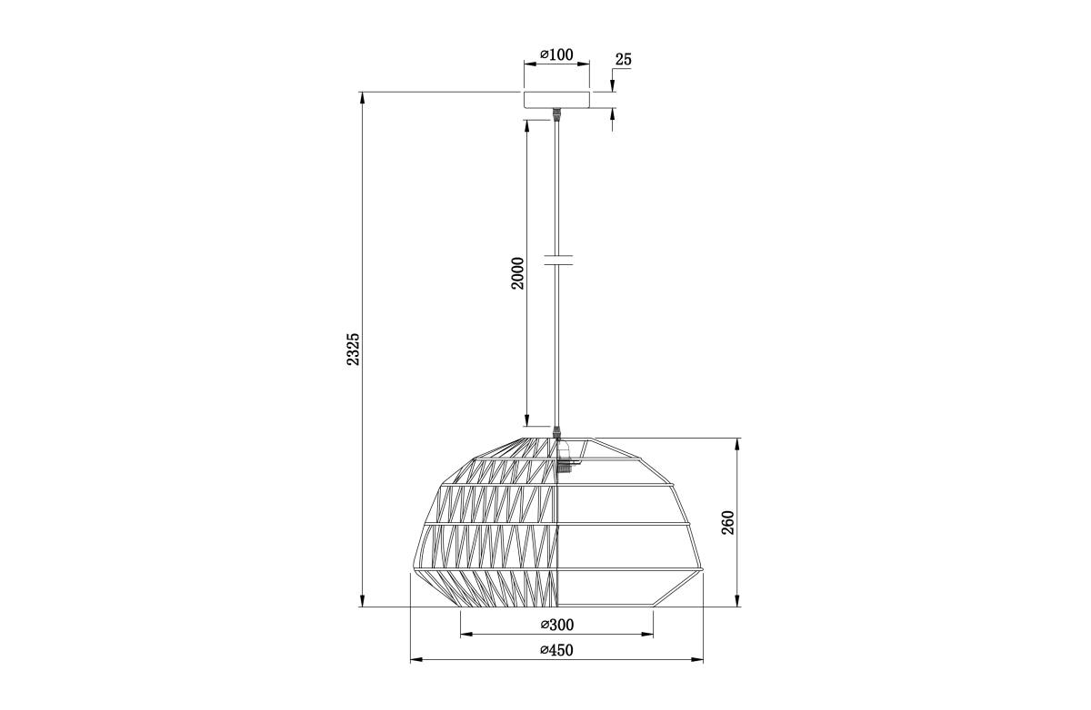 WOOOD EXCLUSIVE Kace loftlampe, rund, produktbillede 2 af 5, Loftlamper hos HomeNordic