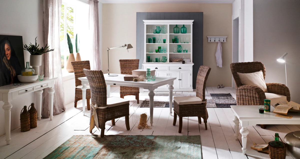 NOVASOLO PROVENCE KLASSISK HVID SPISEBORD, produktbillede 6 af 6, Spiseborde hos HomeNordic