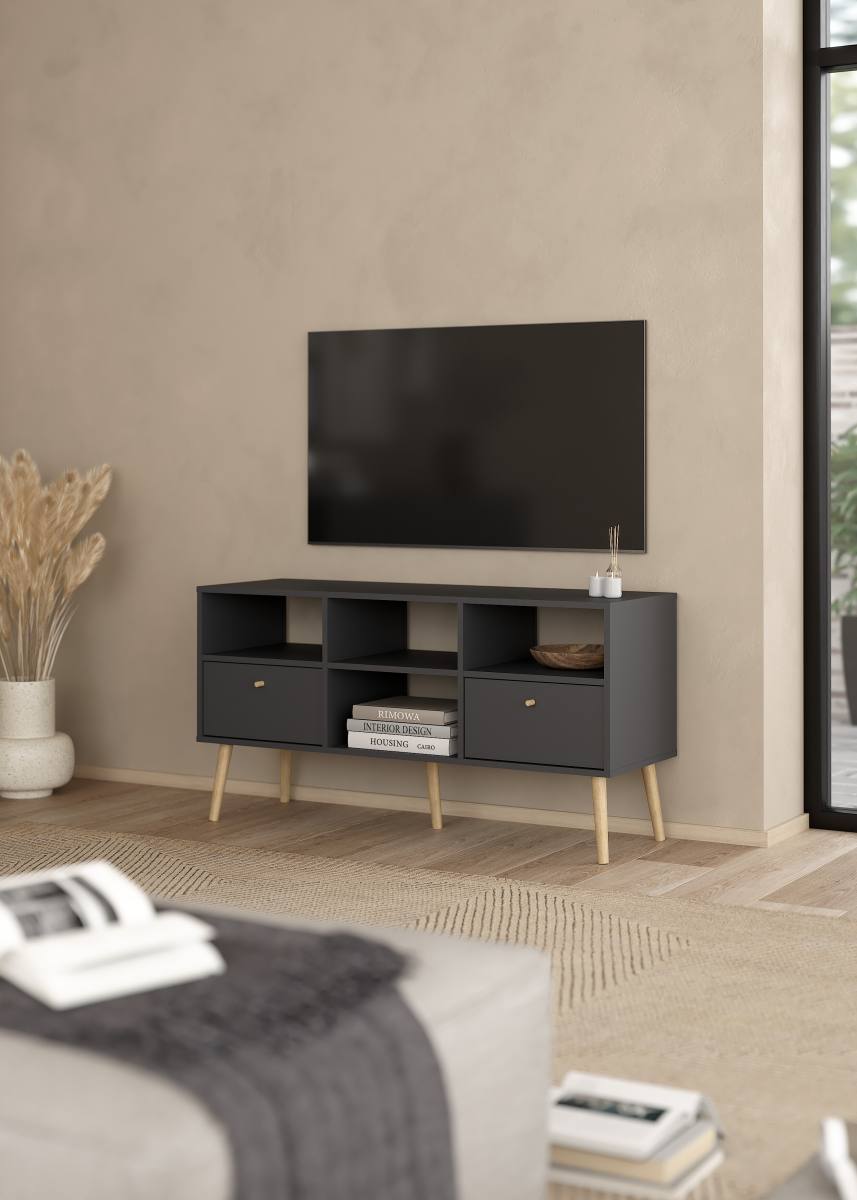 TVILUM Bodo TV-bord, m. 4 rum og 2 skuffer, produktbillede 8 af 9, TV-borde hos HomeNordic