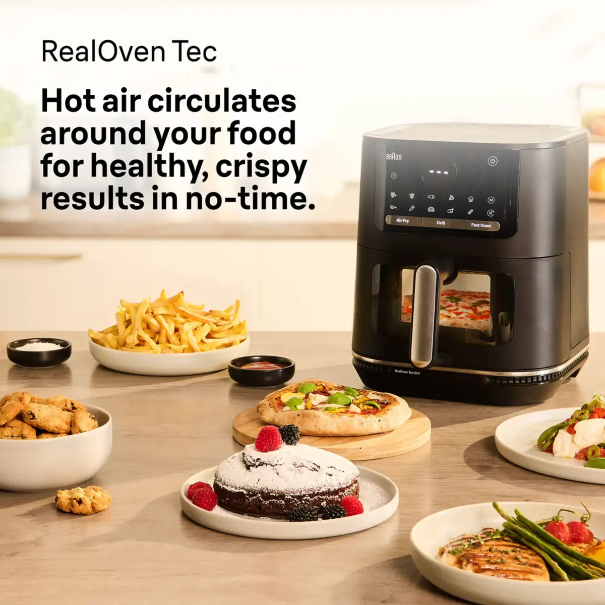HF5075IBK Airfryer 6 liter, sort, produktbillede 3 af 7, Airfryers hos HomeNordic
