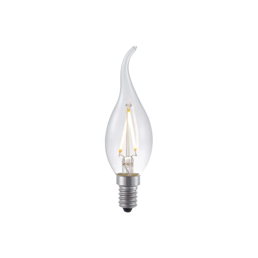 E14 1,5W dæmpbar LED kronepære med tip, Glas hos HomeNordic