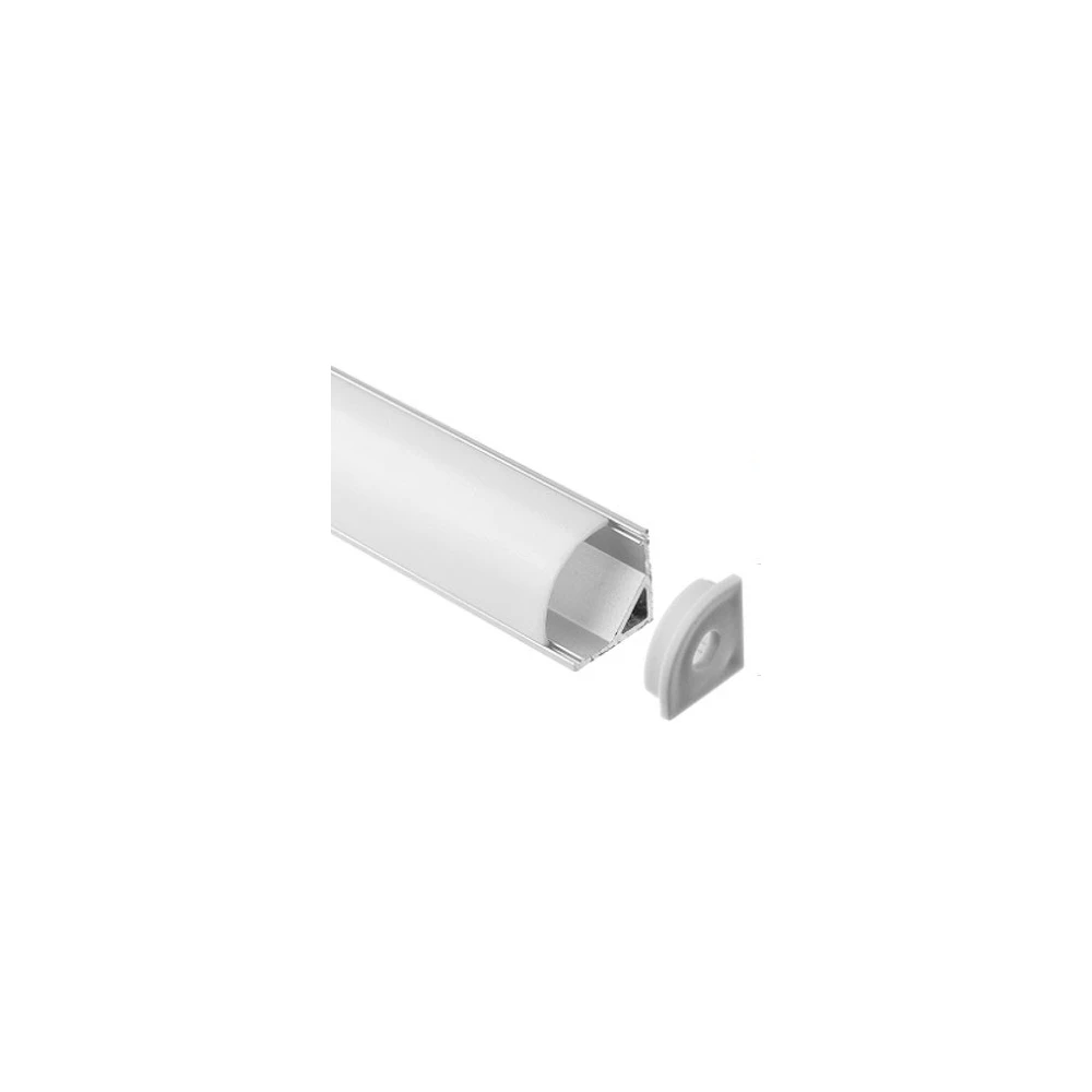 Alu hjørneprofil 16x16 til LED strip, LED-strips hos HomeNordic
