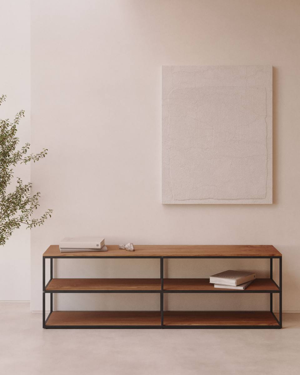 KAVE HOME Yoana TV-bord, m. 2 hylder, produktbillede 4 af 4, TV-borde hos HomeNordic