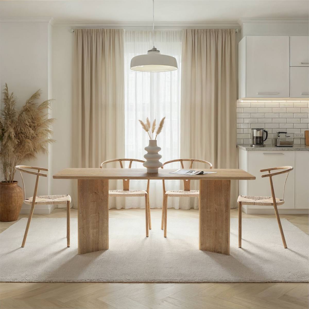 NORDVÄRK Linza spisebord, rektangulær, produktbillede 9 af 9, Spiseborde hos HomeNordic