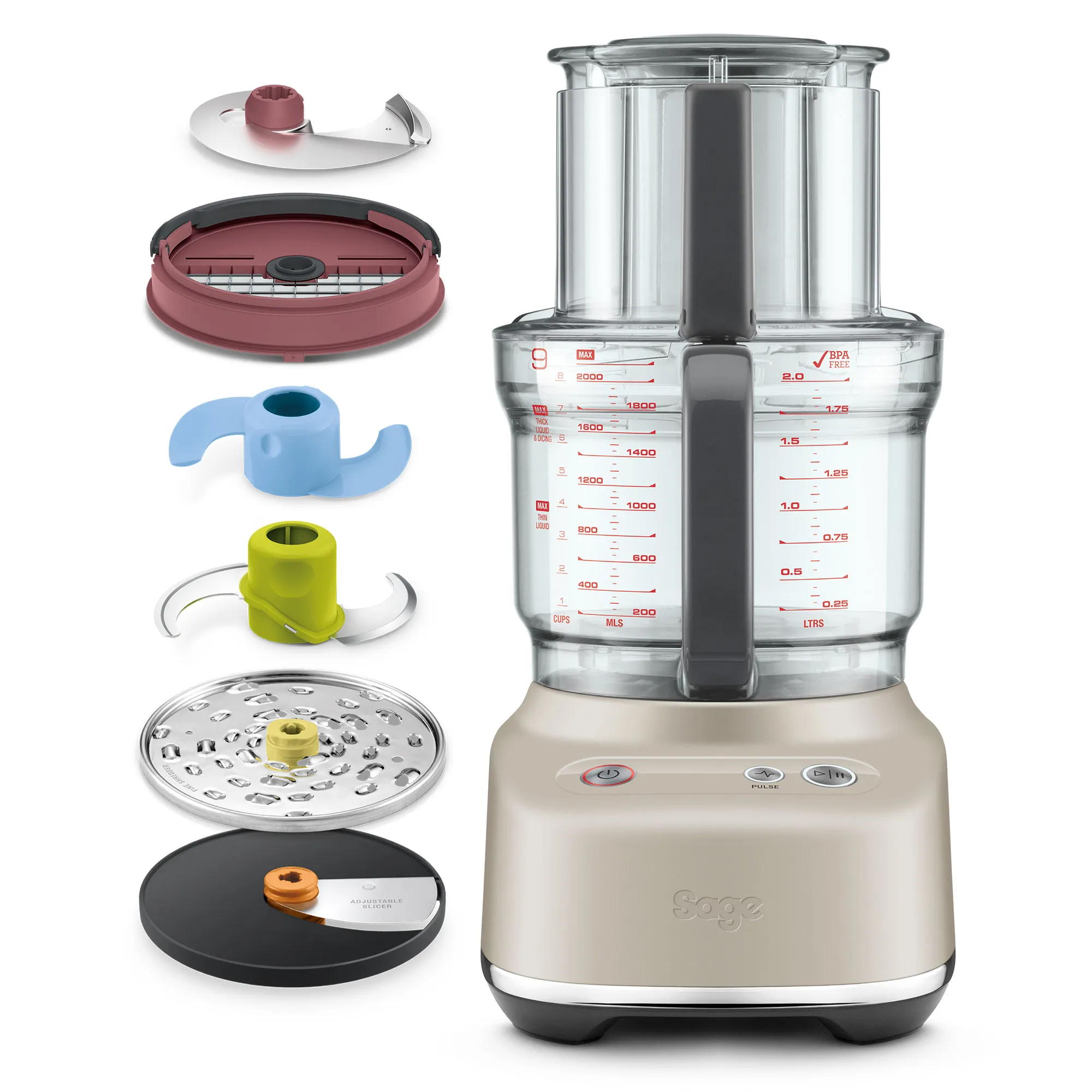 SFP638BSS Paradice 9 Foodprocessor i rustfrit stål, Foodprocessorer hos HomeNordic