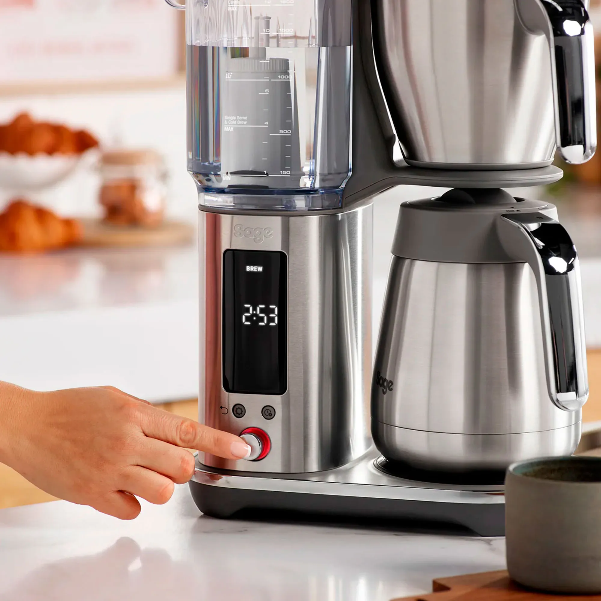 SDC465BSS4 Luxe Brewer Kaffemaskine, rustfrit stål, produktbillede 7 af 7, Kaffemaskiner hos HomeNordic