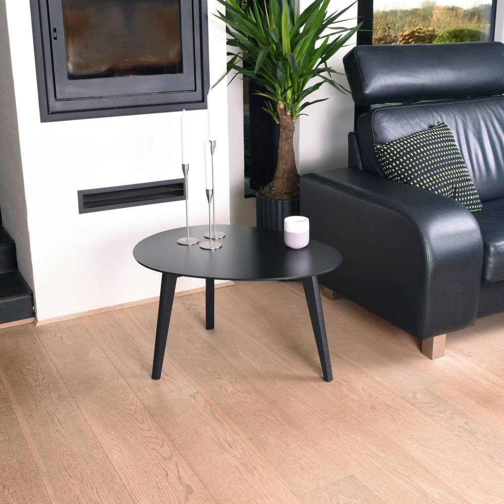 Sofabord Tours, sort laminat 75x56, Sofaborde hos HomeNordic