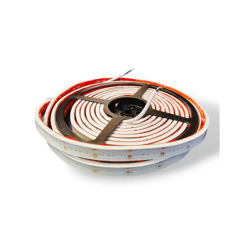 HiluX RGBW COB LED Strip 24V, 18W/m, RGB+2700K, Ra90, IP67, LED-strips hos HomeNordic