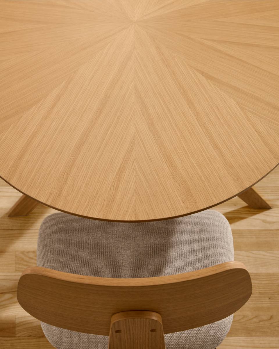 KAVE HOME Naanim spisebord, oval, produktbillede 8 af 9, Spiseborde hos HomeNordic