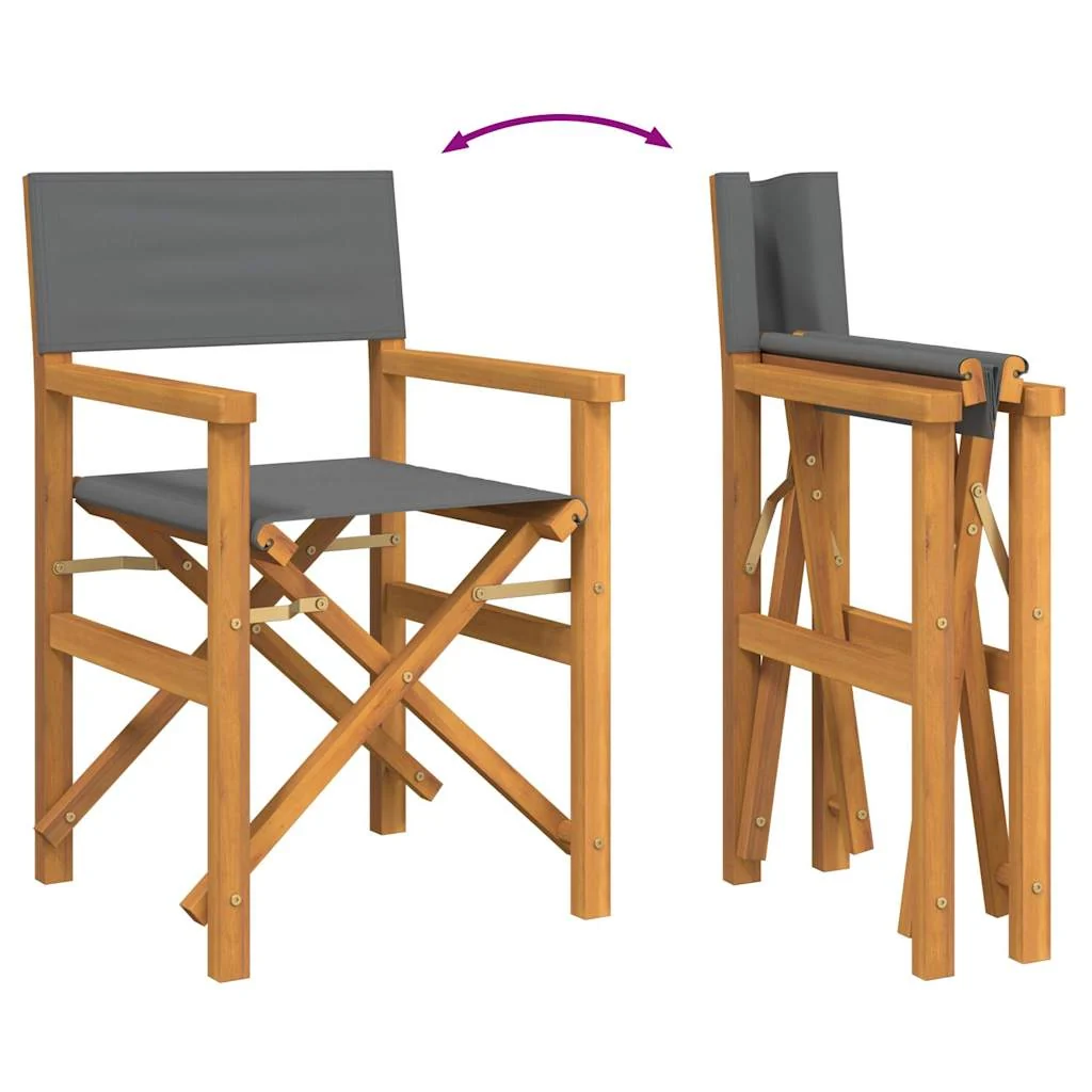 Foldbare Instruktørstole Massivt Teaktræ, produktbillede 7 af 11, Havestole i teaktræ hos HomeNordic