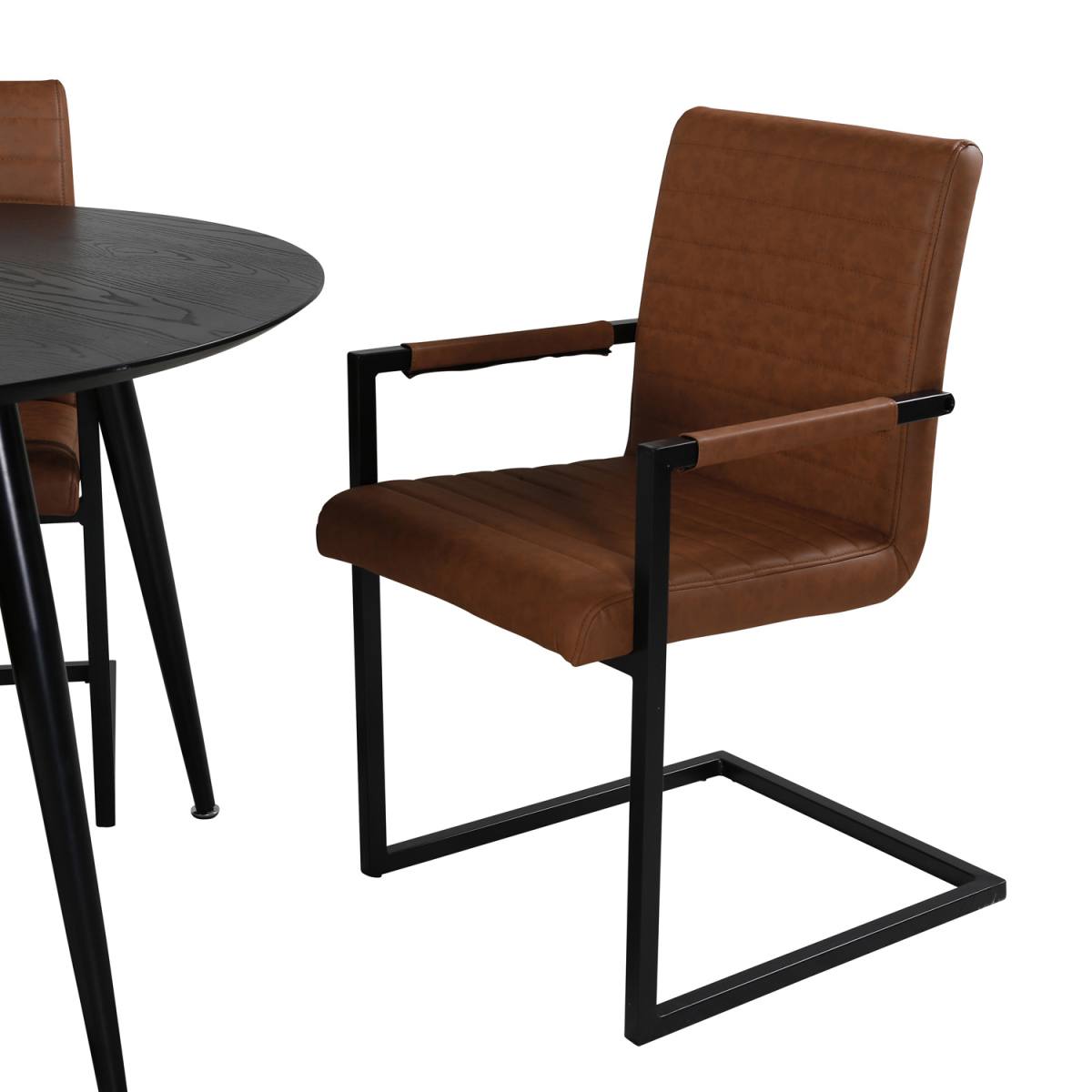 Venture Design Dipp spisebord, rund, produktbillede 4 af 8, Spiseborde hos HomeNordic