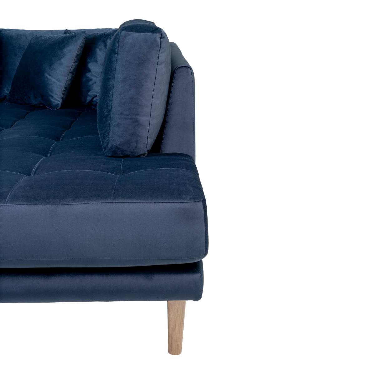 HOUSE NORDIC LIDO M/ÅBEN ENDE VENSTRE MØRKEBLÅ VELOUR, produktbillede 4 af 5, Sofaer hos HomeNordic