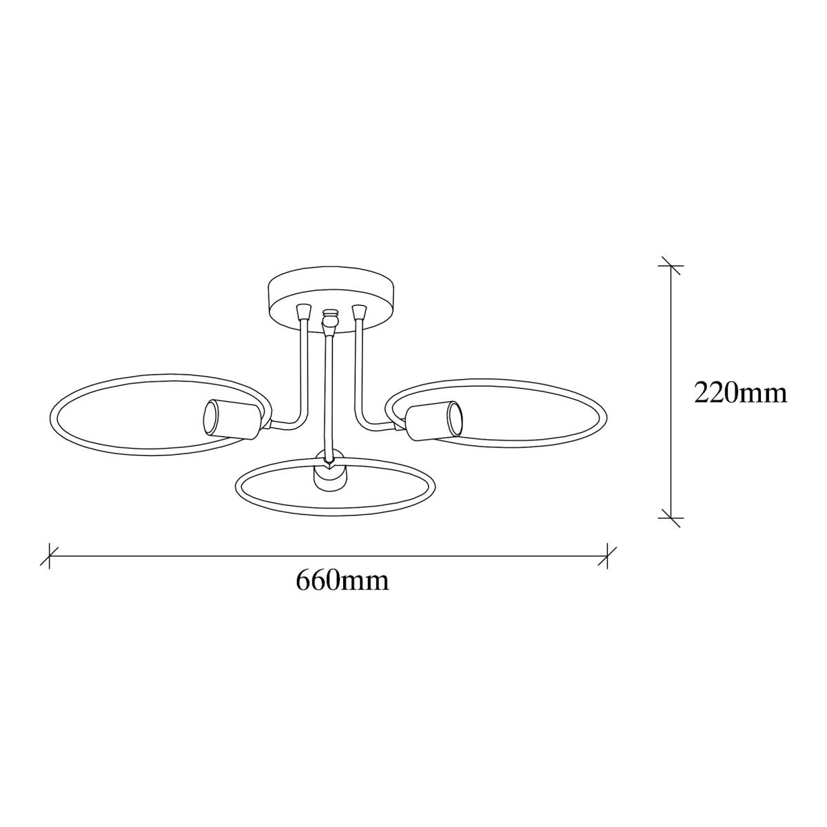 LUMI Cirkel loftlampe, produktbillede 2 af 7, Loftlamper hos HomeNordic