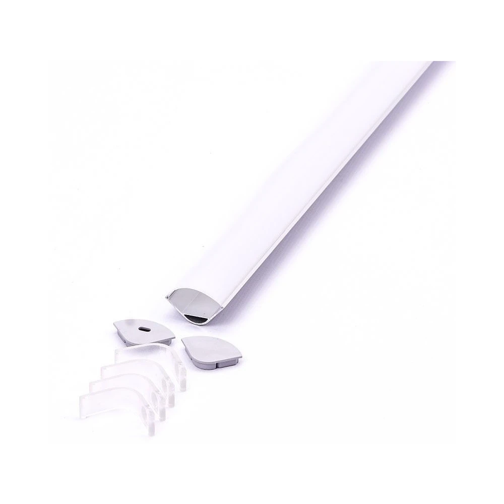 Alu hjørneprofil 30x30 til IP65 og IP68 LED strip, LED-strips hos HomeNordic