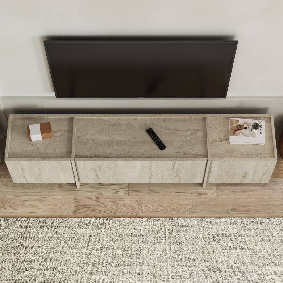 FUNZI LIVING Lowen TV-bord, m 4 låger, produktbillede 8 af 9, TV-borde hos HomeNordic
