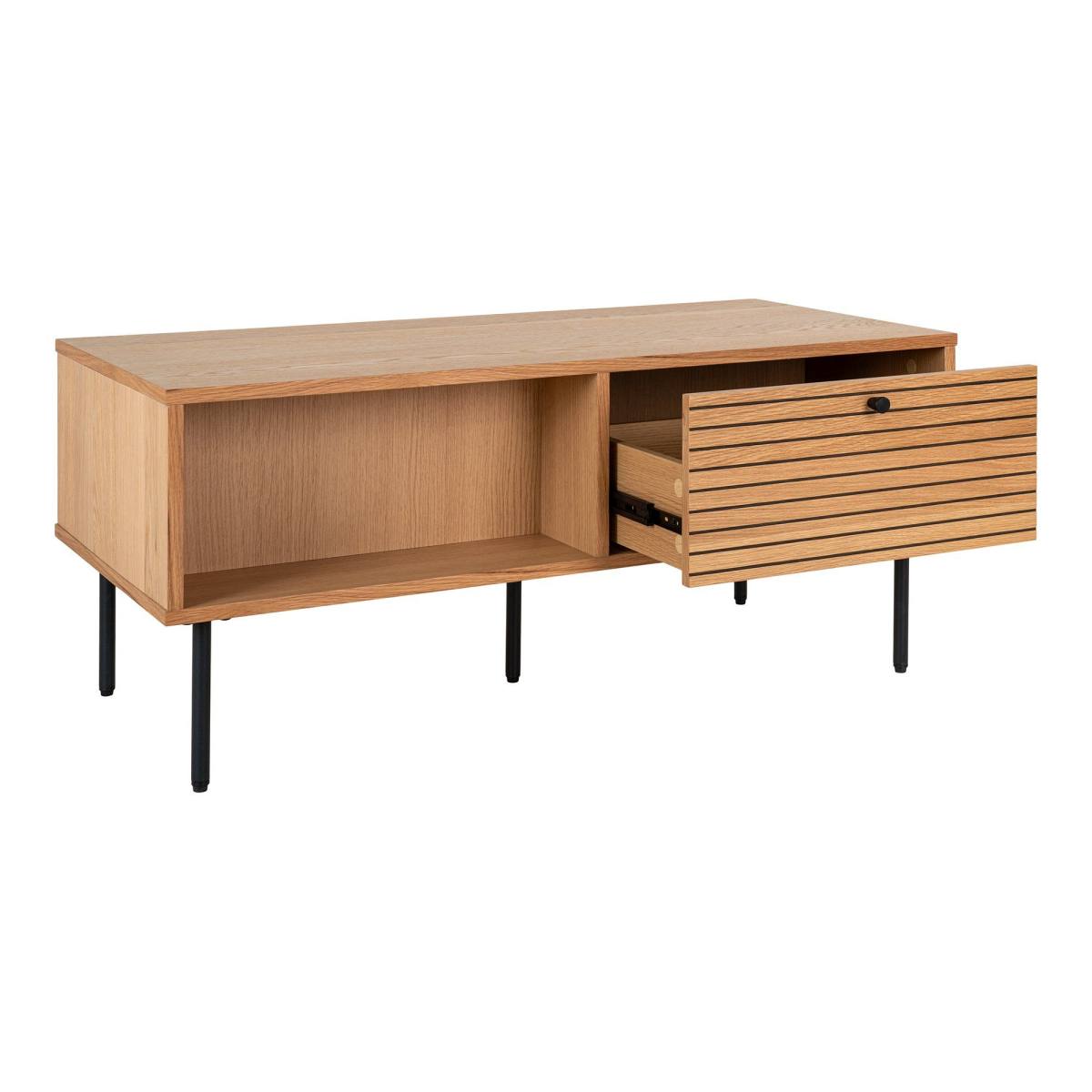 Create - Sofabord i eg med sorte metalben, produktbillede 3 af 6, Moderne designs hos HomeNordic