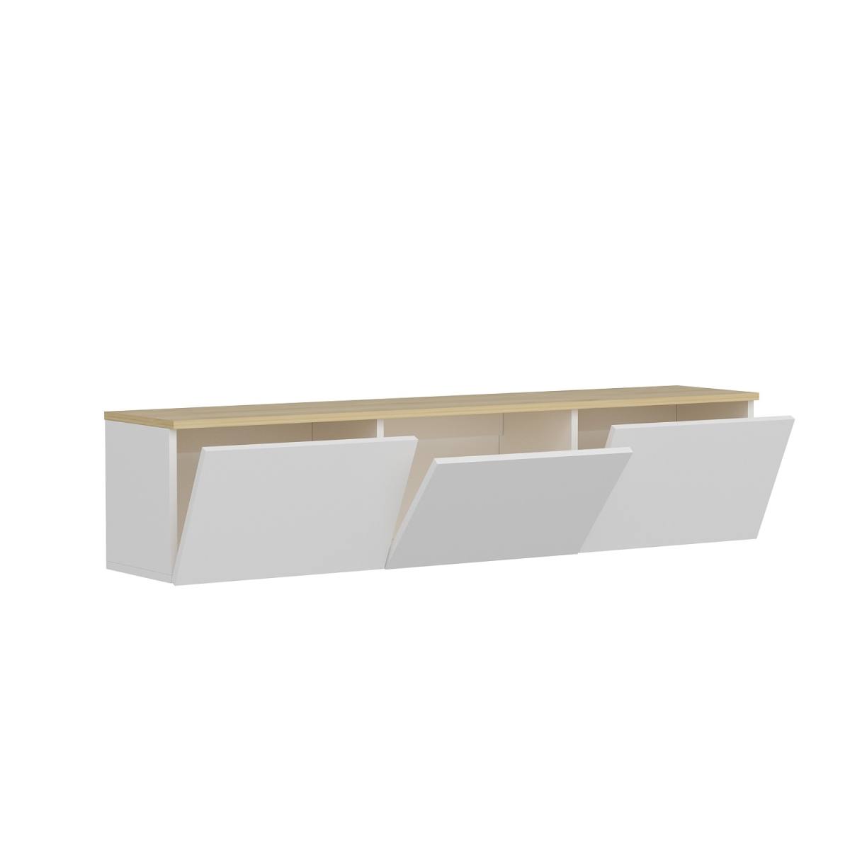 NORDVÄRK Neon TV-bord, m. 3 låger, produktbillede 4 af 7, TV-borde hos HomeNordic