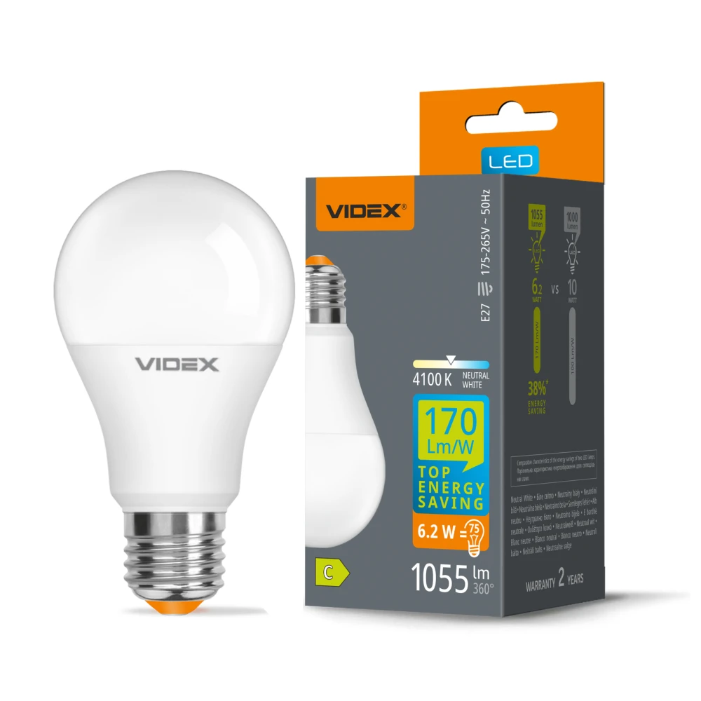 E27 6,2W LED pære, Pærer hos HomeNordic