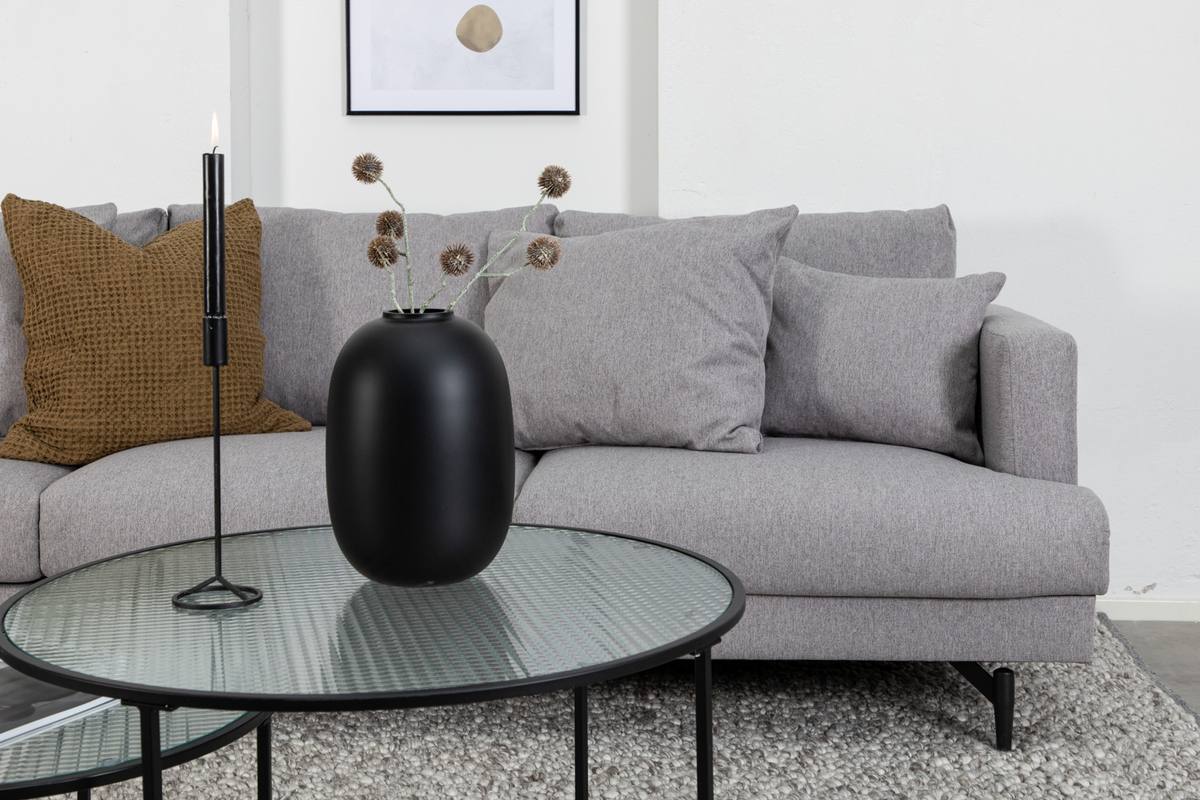 Warden - Sofa 3-personers i lysegrå polyester stof, produktbillede 5 af 14, Sofaer hos HomeNordic