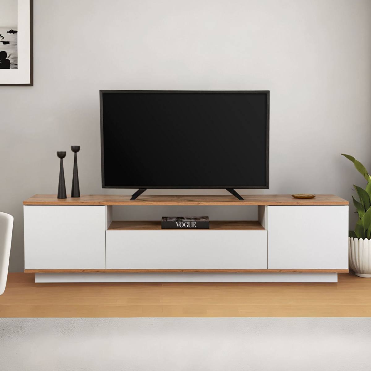 NORDVÄRK Veramont TV-bord, m. 3 låger, 1 hylde, produktbillede 6 af 7, TV-borde hos HomeNordic
