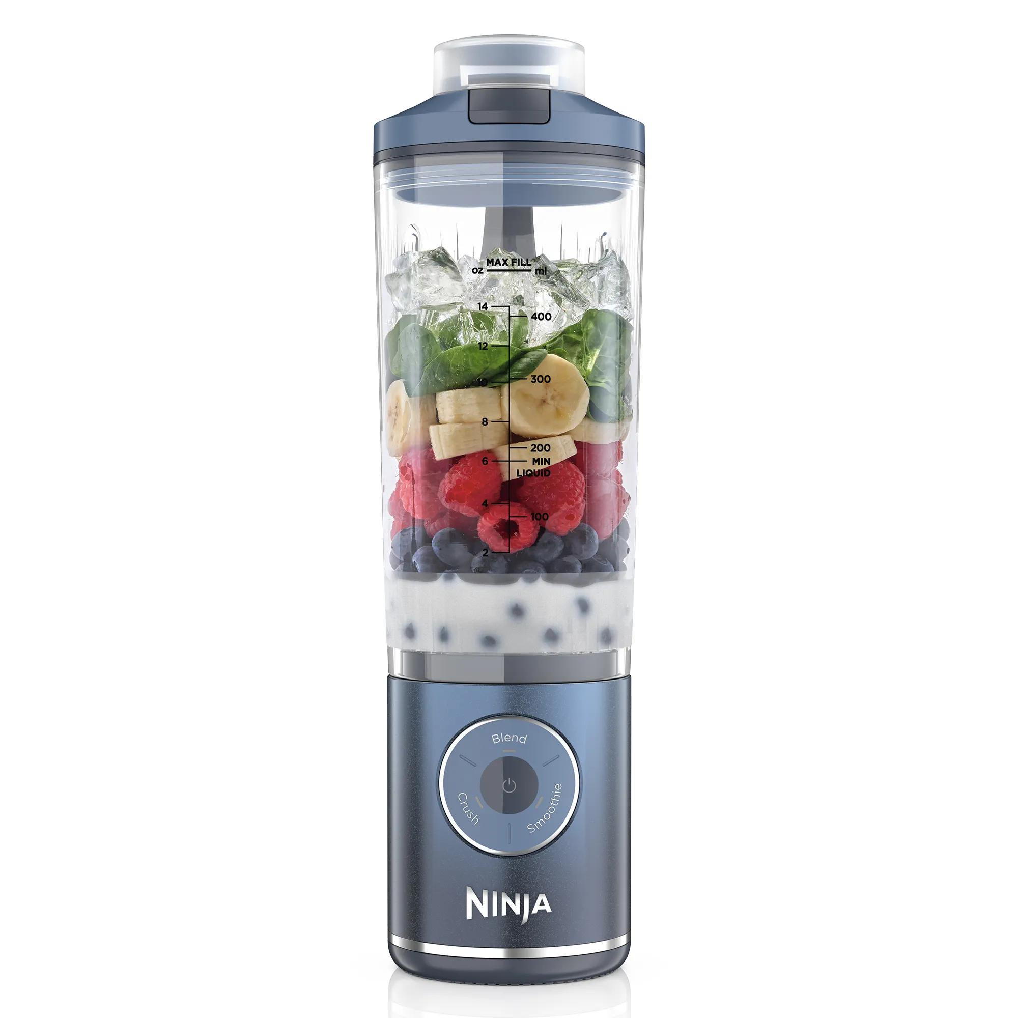 Blast Max trådløs blender, marineblå, produktbillede 3 af 5, Blendere hos HomeNordic