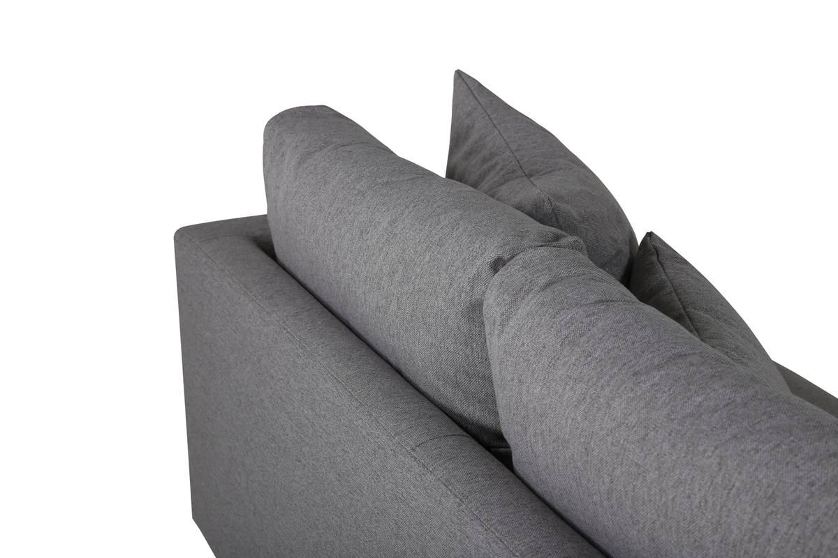 Warden - Sofa 3-personers i lysegrå polyester stof, produktbillede 12 af 14, Sofaer hos HomeNordic