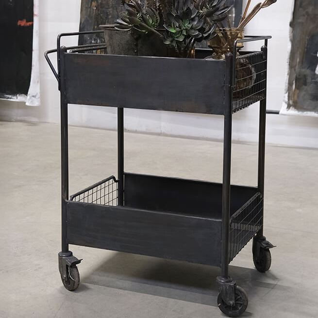 Tian - Indskudsbord i rustikt træ og metal, produktbillede 11 af 11, Moderne designs hos HomeNordic