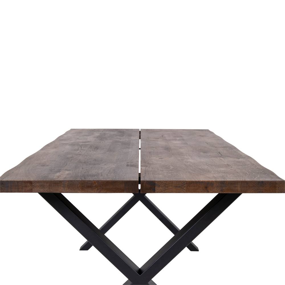 HOUSE NORDIC TOULON SPISEBORD SMOKED OLIERET M/BØLGET KANT -200, produktbillede 5 af 5, Spiseborde hos HomeNordic