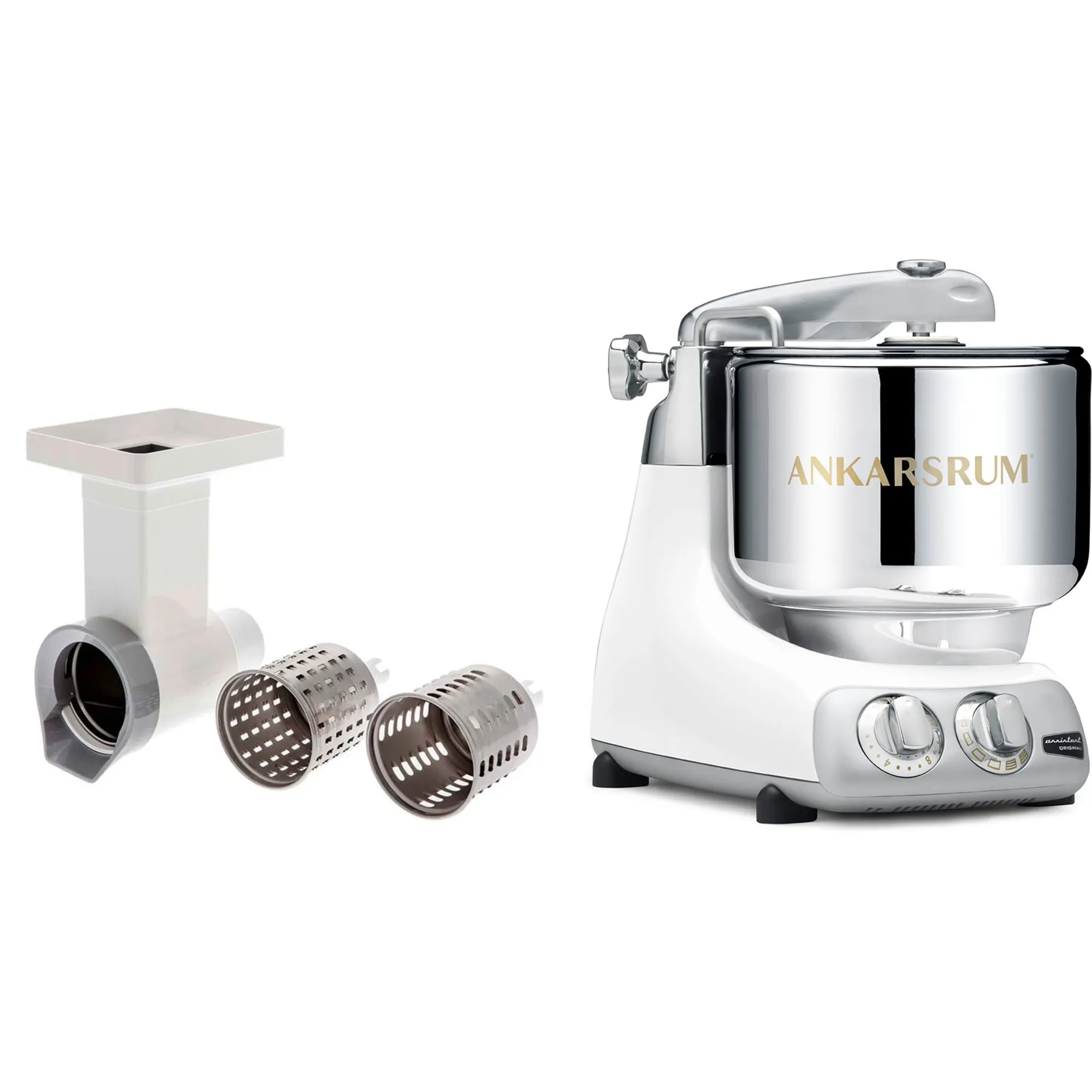 Assistent AKM 6230 røremaskine + grøntsagssnitter, lys creme, produktbillede 3 af 24, Røremaskiner hos HomeNordic