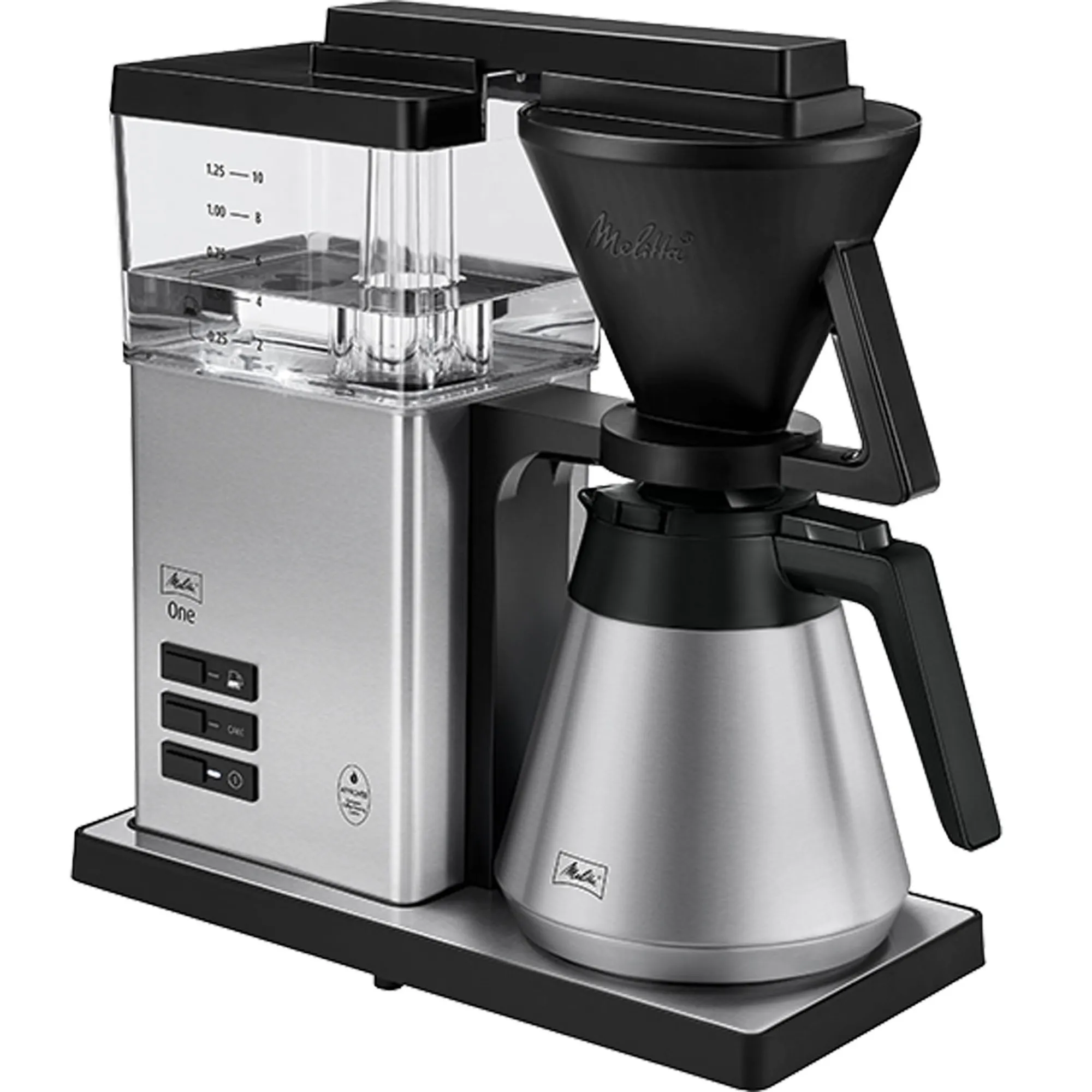 Melitta One Therm kaffemaskine, rustfrit stål, produktbillede 4 af 4, Kaffemaskiner hos HomeNordic