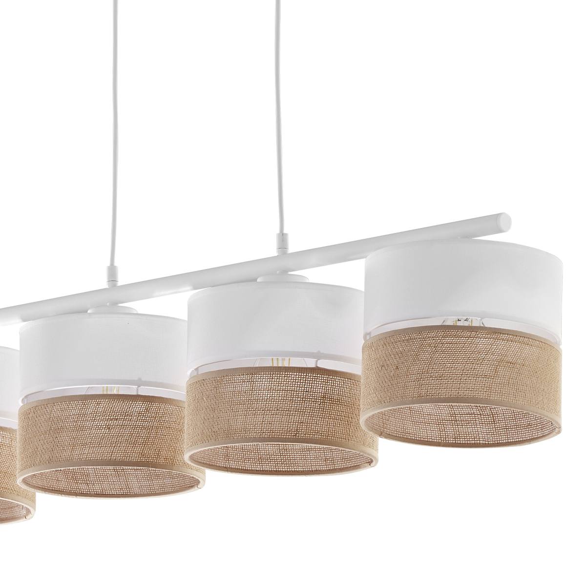 TK Linobianco loftlampe, m. 4 skærme, produktbillede 3 af 5, Loftlamper hos HomeNordic