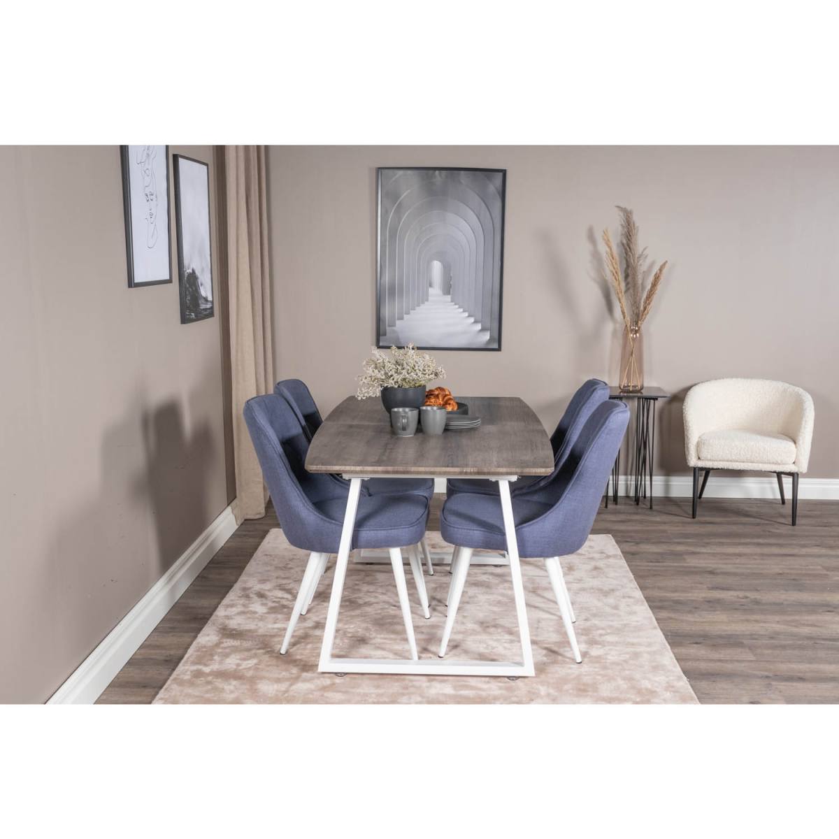 VENTURE DESIGN Inca spisebord, m. butterflybordplade, produktbillede 8 af 8, Spiseborde hos HomeNordic