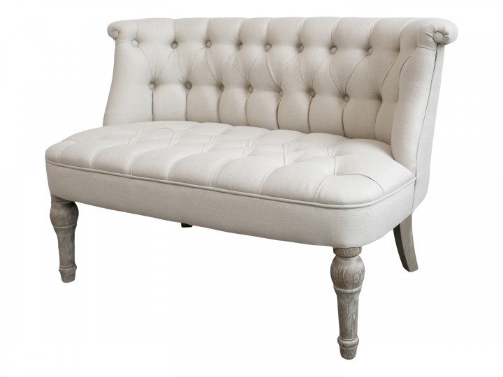 CHIC ANTIQUE HØRSTOF SOFA / 2 PERS, produktbillede 2 af 5, Sofaer hos HomeNordic