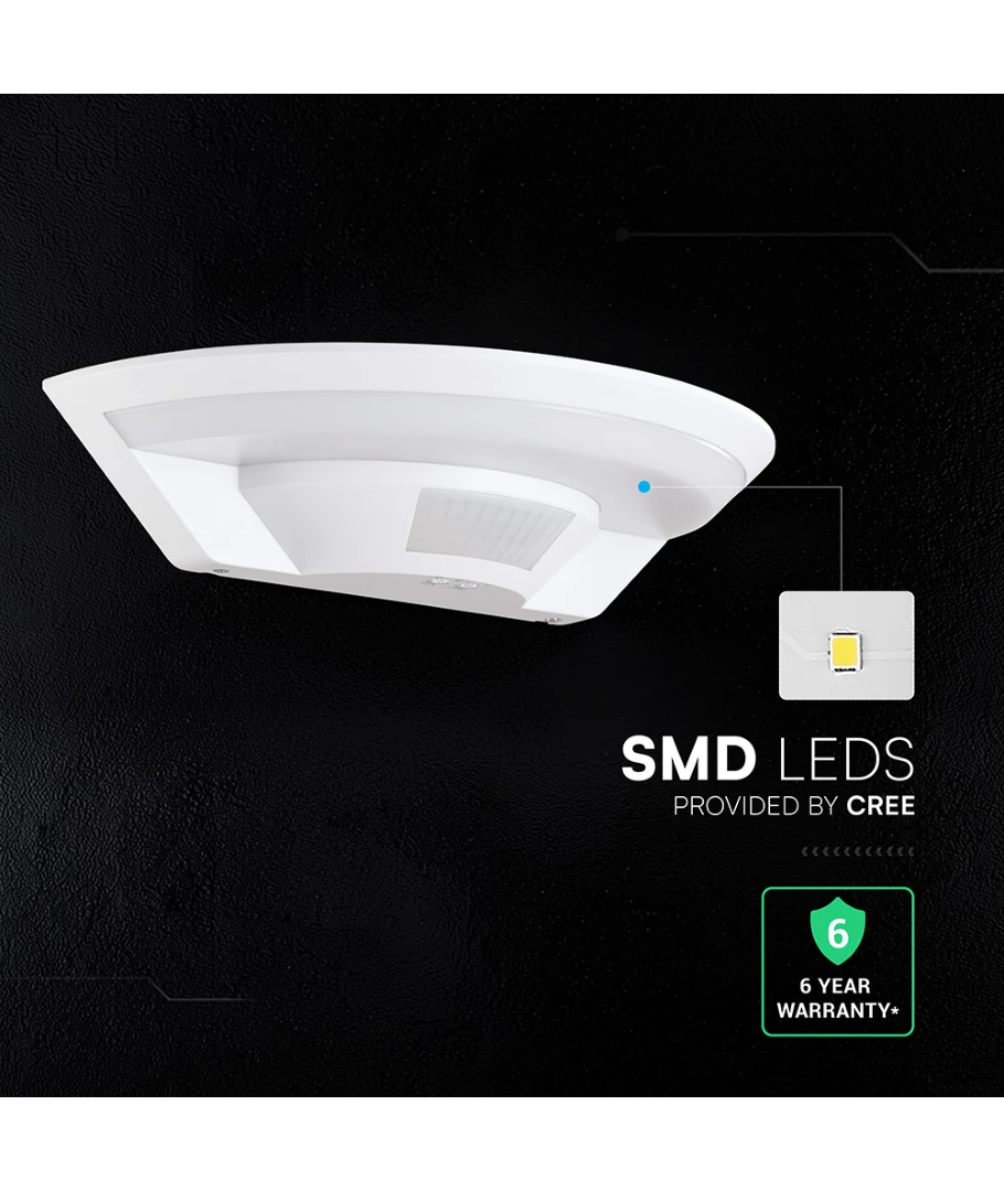 10W LED udendørs væglampe med PIR sensor, produktbillede 10 af 15, Væglamper hos HomeNordic
