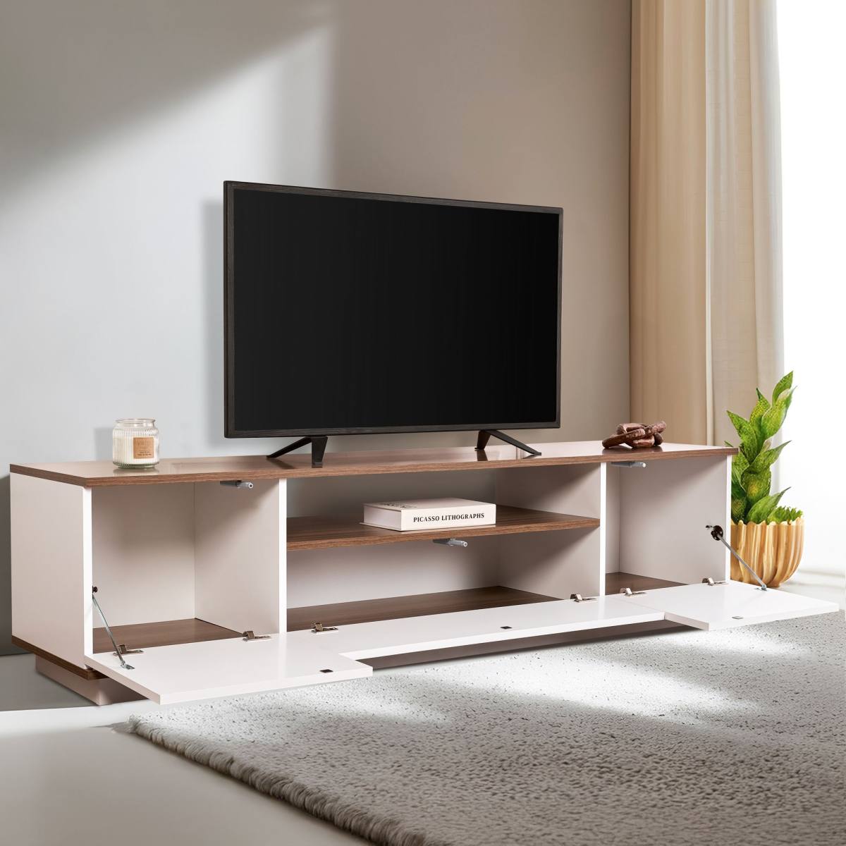 NORDVÄRK Veramont TV-bord, m. 3 låger, 1 hylde, produktbillede 6 af 7, TV-borde hos HomeNordic