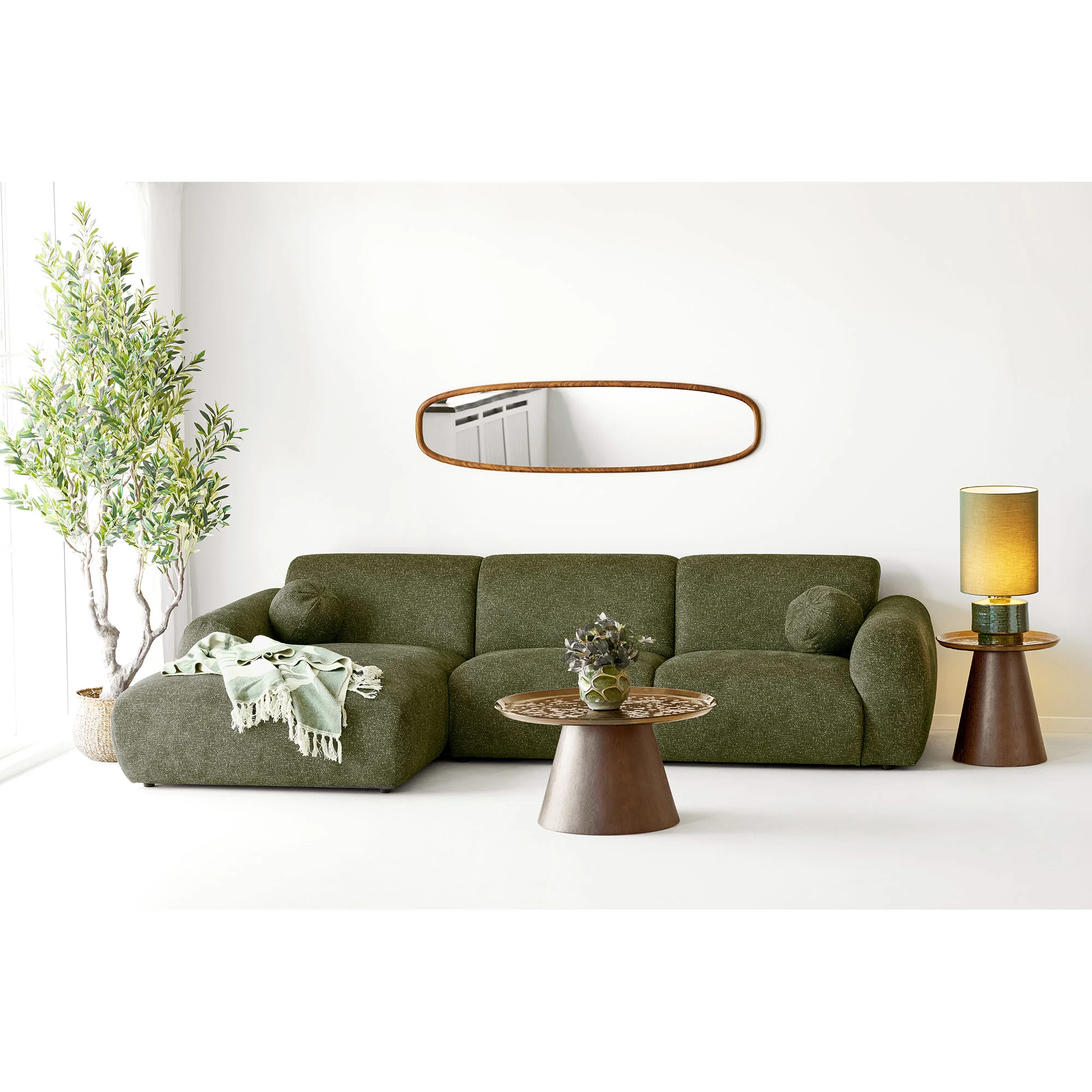 HOUSE NORDIC CLYDE LOUNGESOFA VENSTREVENDT MED 2 PUDER, produktbillede 2 af 5, Sofaer hos HomeNordic