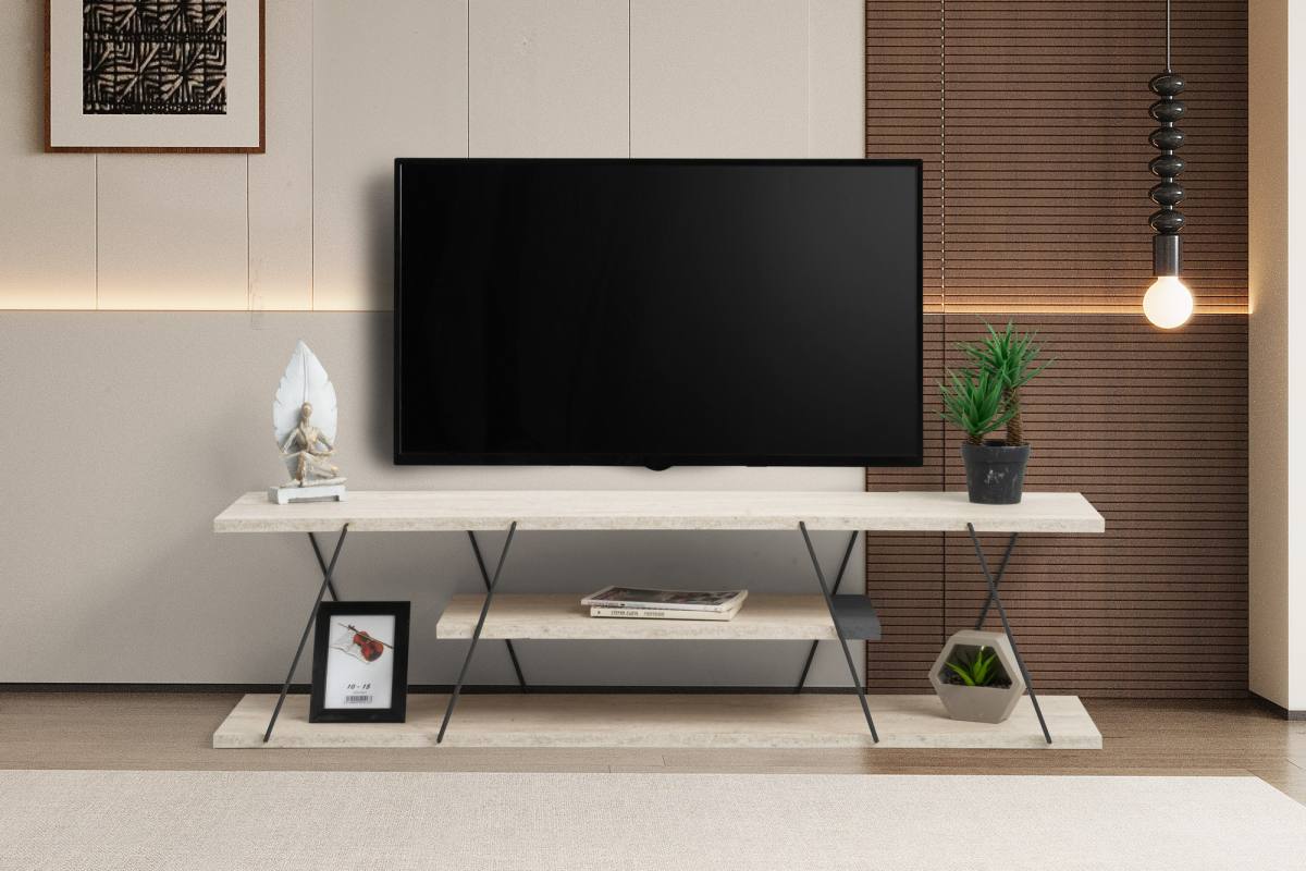 NORDVÄRK Canaz TV-bord, m. 2 hylder, produktbillede 6 af 6, TV-borde hos HomeNordic