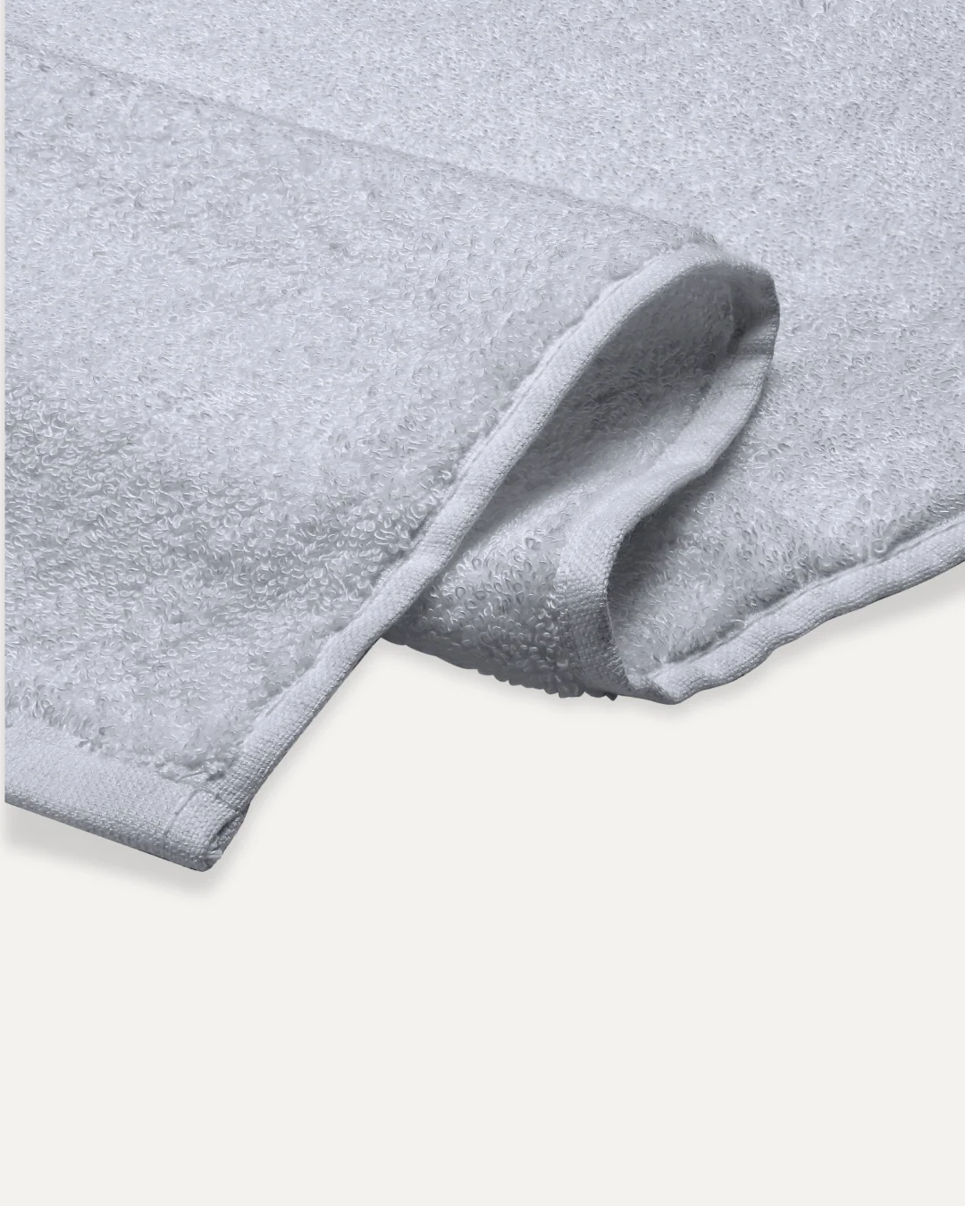 Bambus håndklæde | Light grey | 25x25, Håndklæder hos HomeNordic