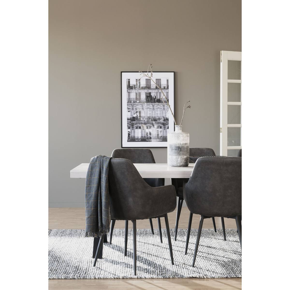 ROWICO Brooklyn rektangulær spisebord, m. udtræk, produktbillede 5 af 10, Spiseborde hos HomeNordic