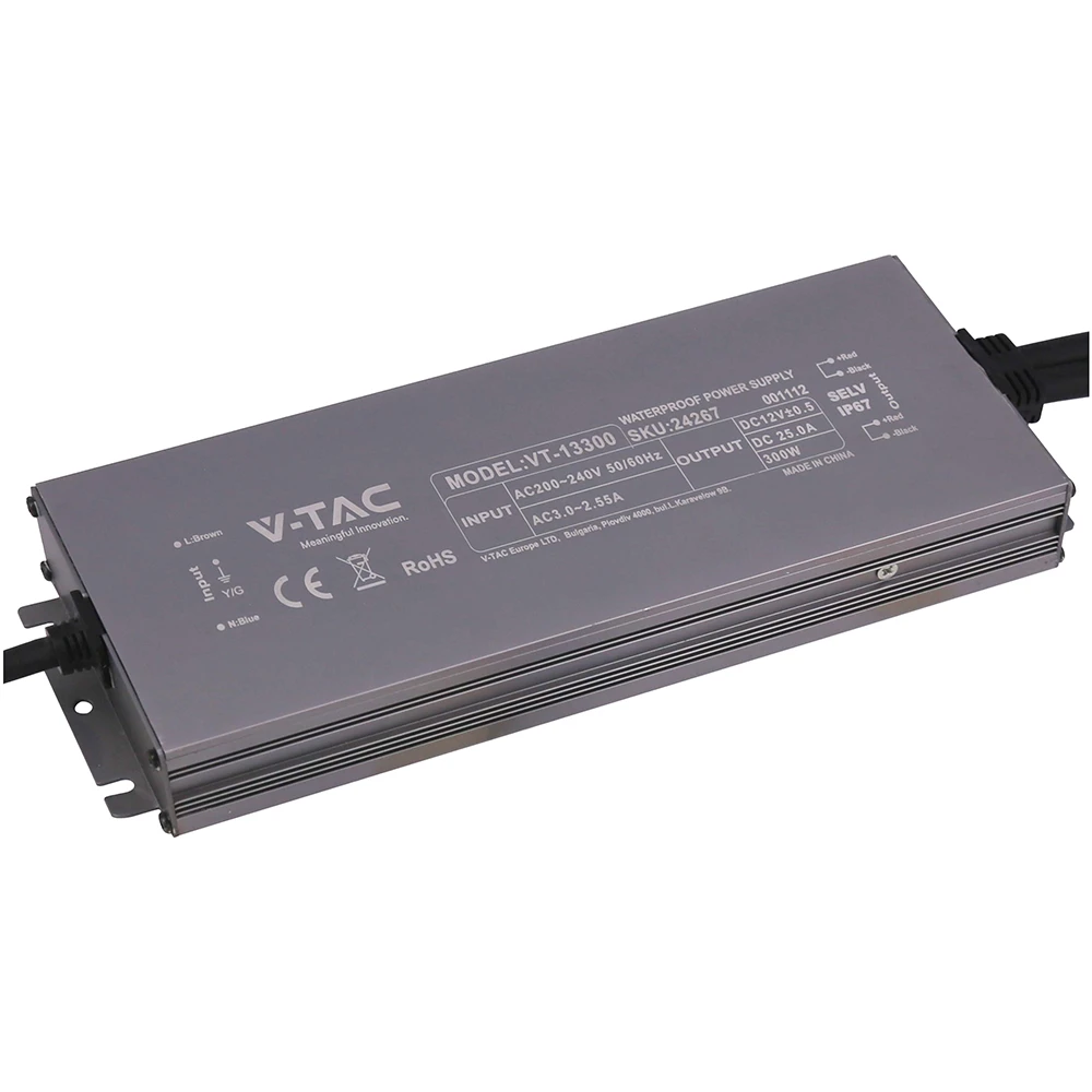 300W / 24V DC strømforsyning til LED strips, Strømforsyninger hos HomeNordic